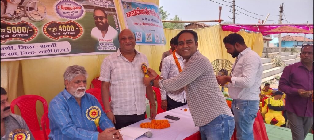 स्व. श्री बिसाहूदास महंत जयंती शताब्दी वर्ष के अवसर पर राज्य स्तरीय दिव्यांग व्हीलचेयर क्रिकेट प्रतियोगिता 2023 का हुआ शुभारंभ . Kshiti Technologies स्व. श्री बिसाहूदास महंत जयंती शताब्दी वर्ष के अवसर पर राज्य स्तरीय दिव्यांग व्हीलचेयर क्रिकेट प्रतियोगिता 2023 का हुआ शुभारंभ . Kshiti Technologies