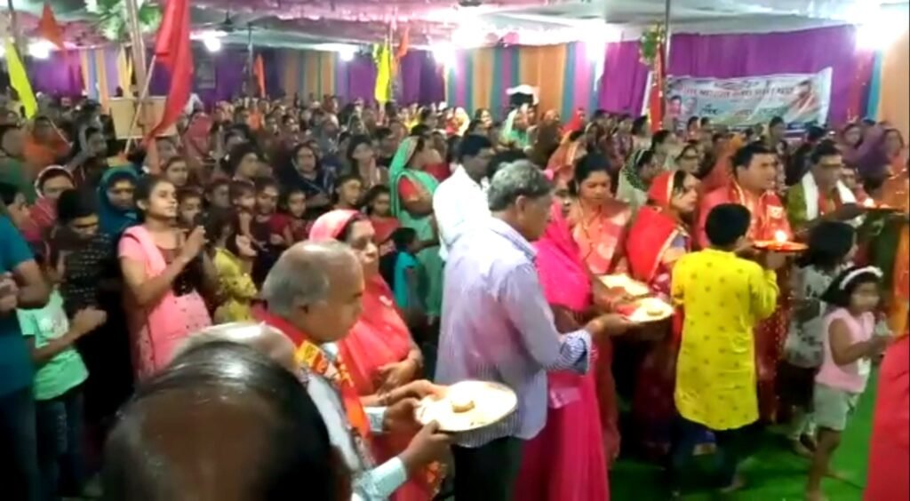 सरस्वती शिशु मंदिर द्वारा आयोजित भागवत कथा के तृतीय दिवस पर भक्त प्रह्लाद की कथा संपन्न .. Kshiti Technologies