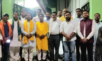 भारतीय जनता युवा मोर्चा के राष्ट्रीय उपाध्यक्ष पहुंचे भाजयुमो नेता आलोक पटेल के निवास .. Kshiti Technologies