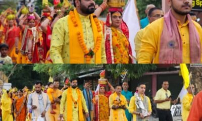 पाण्डेय परिवार के सानिध्य में निकली भव्य कलश यात्रा के साथ श्रीमद् भागवत कथा का हुआ शुभारंभ .. Kshiti Technologies