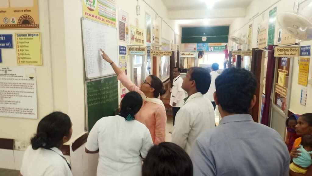 कलेक्टर ऋचा प्रकाश चौधरी ने किया हेल्थ एण्ड वेलनेस सेंटर, नगर पंचायत, धन्वंतरी मेडिकल स्टोर का निरीक्षण .. Kshiti Technologies कलेक्टर ऋचा प्रकाश चौधरी ने किया हेल्थ एण्ड वेलनेस सेंटर, नगर पंचायत, धन्वंतरी मेडिकल स्टोर का निरीक्षण .. Kshiti Technologies