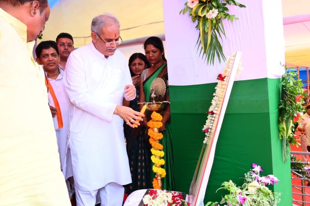 मुख्यमंत्री भूपेश बघेल ने किया कोरबा मेडिकल कॉलेज के नए भवन का भूमिपूजन .. Kshiti Technologies