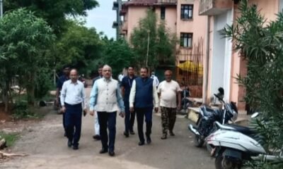 चीफ़ जस्टिस रमेश सिन्हा ने किया आवासीय कॉलोनियों का निरीक्षण .. Kshiti Technologies