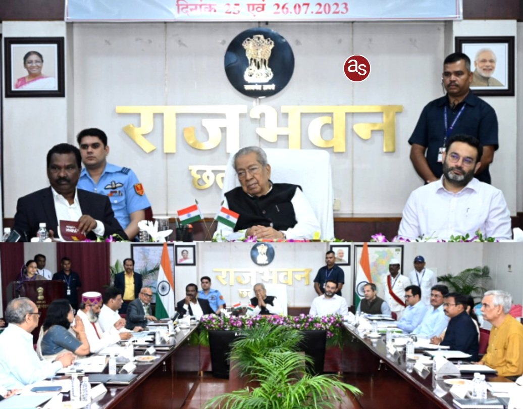 राजभवन में राज्य के सभी शासकीय विश्वविद्यालयों के शैक्षणिक गतिविधियों, अनुसंधान कार्य एवं अन्य कार्यो की समीक्षा बैठक शुरू .. Kshiti Technologies राजभवन में राज्य के सभी शासकीय विश्वविद्यालयों के शैक्षणिक गतिविधियों, अनुसंधान कार्य एवं अन्य कार्यो की समीक्षा बैठक शुरू .. Kshiti Technologies