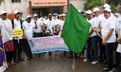 मतदाताओं को जागरूक करने शहर में निकली साइकिल रैली .. Kshiti Technologies