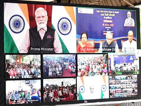 प्रधानमंत्री नरेन्द्र मोदी नेे 508 रेलवे स्टेशनों के पुनर्विकास कार्यों का किया वर्चुअल शिलान्यास .. Kshiti Technologies