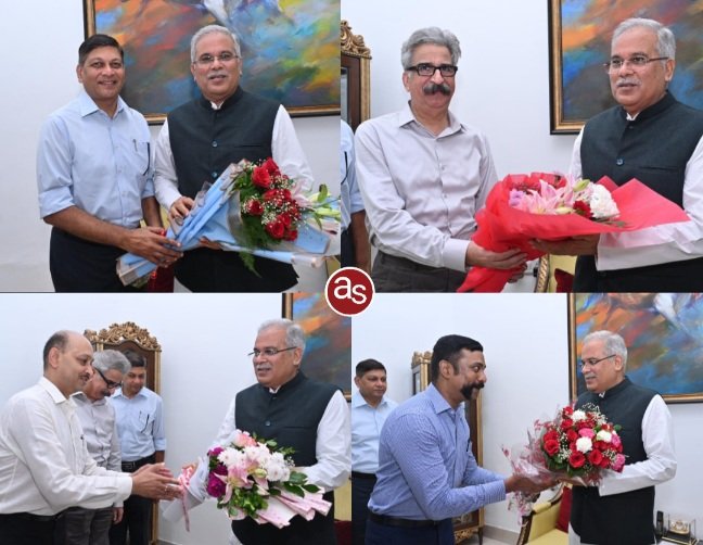 मुख्यमंत्री भूपेश बघेल को आज उनके जन्मदिवस के अवसर पर मुख्यसचिव, डीजीपी, अपर मुख्य सचिव सहित तमाम अधिकारियों ने बधाई एवं शुभकामनाएं दी .. Kshiti Technologies मुख्यमंत्री भूपेश बघेल को आज उनके जन्मदिवस के अवसर पर मुख्यसचिव, डीजीपी, अपर मुख्य सचिव सहित तमाम अधिकारियों ने बधाई एवं शुभकामनाएं दी .. Kshiti Technologies