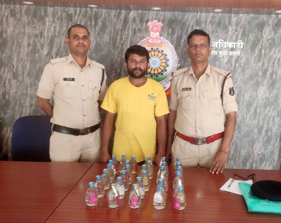 अवैध शराब बेचने वाले आरोपी के खिलाफ सक्ती पुलिस ने की कार्यवाही .. Kshiti Technologies अवैध शराब बेचने वाले आरोपी के खिलाफ सक्ती पुलिस ने की कार्यवाही .. Kshiti Technologies