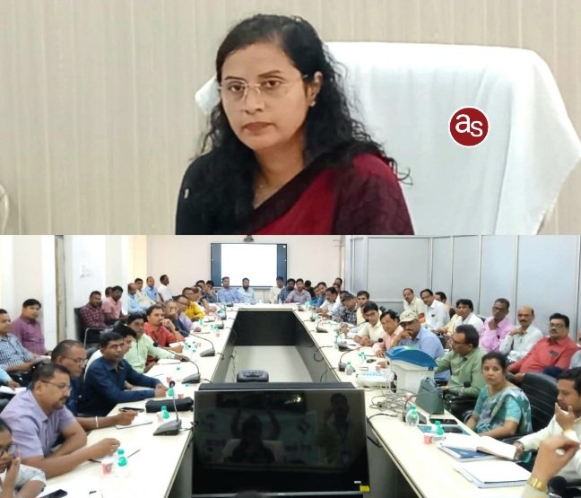 कलेक्टर डॉ. फरिहा आलम सिद्दीकी ने सेक्टर अधिकारियों की ली बैठक .. Kshiti Technologies कलेक्टर डॉ. फरिहा आलम सिद्दीकी ने सेक्टर अधिकारियों की ली बैठक .. Kshiti Technologies