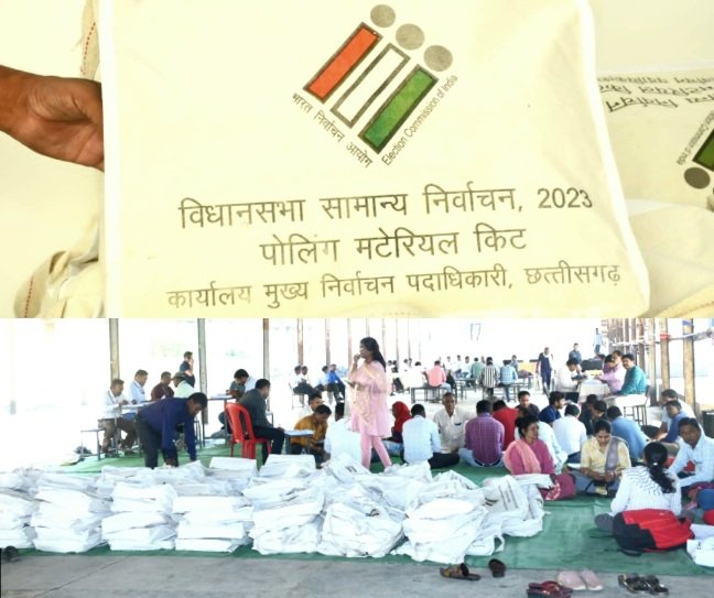 मतदान दलों के लिए तैयार किया जा रहा मतदान किट .. Kshiti Technologies मतदान दलों के लिए तैयार किया जा रहा मतदान किट .. Kshiti Technologies