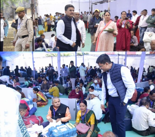 जिले के 06 विधानसभा क्षेत्रों के मतदान दलों को मतदान सामग्री का वितरण जारी .. Kshiti Technologies जिले के 06 विधानसभा क्षेत्रों के मतदान दलों को मतदान सामग्री का वितरण जारी .. Kshiti Technologies
