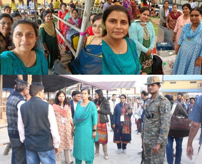 विधानसभा निर्वाचन 2023 - कलेक्टर एवं जिला निर्वाचन अधिकारी डाॅ फरिहा आलम सिद्दीकी ने महिला मतदान कर्मियों के साथ सेल्फी लेकर किया उनका उत्साहवर्धन .. Kshiti Technologies विधानसभा निर्वाचन 2023 - कलेक्टर एवं जिला निर्वाचन अधिकारी डाॅ फरिहा आलम सिद्दीकी ने महिला मतदान कर्मियों के साथ सेल्फी लेकर किया उनका उत्साहवर्धन .. Kshiti Technologies