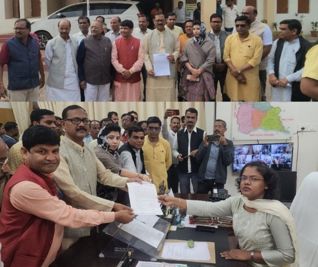 भाजपा के तीनों प्रत्याशी अपने समर्थकों के साथ पहुंचे कलेक्टोरेट कार्यालय सक्ती .. Kshiti Technologies भाजपा के तीनों प्रत्याशी अपने समर्थकों के साथ पहुंचे कलेक्टोरेट कार्यालय सक्ती .. Kshiti Technologies