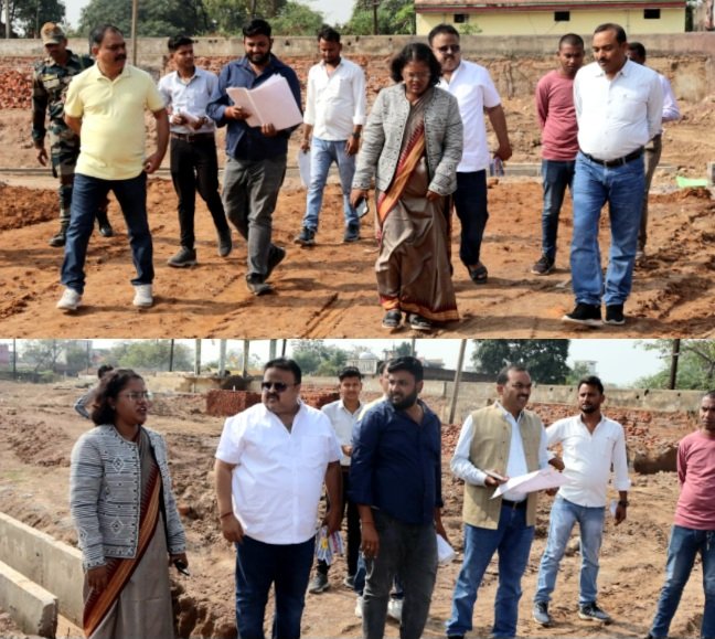 कलेक्टर और एसपी ने सक्ती नगर के स्टेडियम में चल रहे निर्माण कार्य का किया निरीक्षण .. Kshiti Technologies कलेक्टर और एसपी ने सक्ती नगर के स्टेडियम में चल रहे निर्माण कार्य का किया निरीक्षण .. Kshiti Technologies