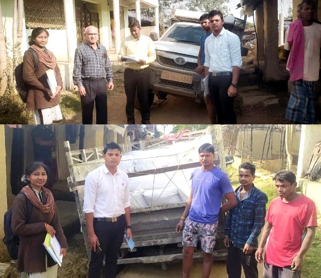 ग्राम झरना में 27.60 क्विंटल अवैध धान की जप्ती .. Kshiti Technologies