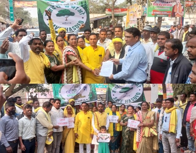 हसदेव अरण्य क्षेत्र में पेड़ों की कटाई रोकने जितेन्द्र चौहान पूर्व विधानसभा प्रत्याशी गोंगपा सक्ती के नेतृत्व में सर्व समाज द्वारा मुख्यमंत्री के नाम सक्ती एसडीएम को सौपा ज्ञापन .. Kshiti Technologies हसदेव अरण्य क्षेत्र में पेड़ों की कटाई रोकने जितेन्द्र चौहान पूर्व विधानसभा प्रत्याशी गोंगपा सक्ती के नेतृत्व में सर्व समाज द्वारा मुख्यमंत्री के नाम सक्ती एसडीएम को सौपा ज्ञापन .. Kshiti Technologies