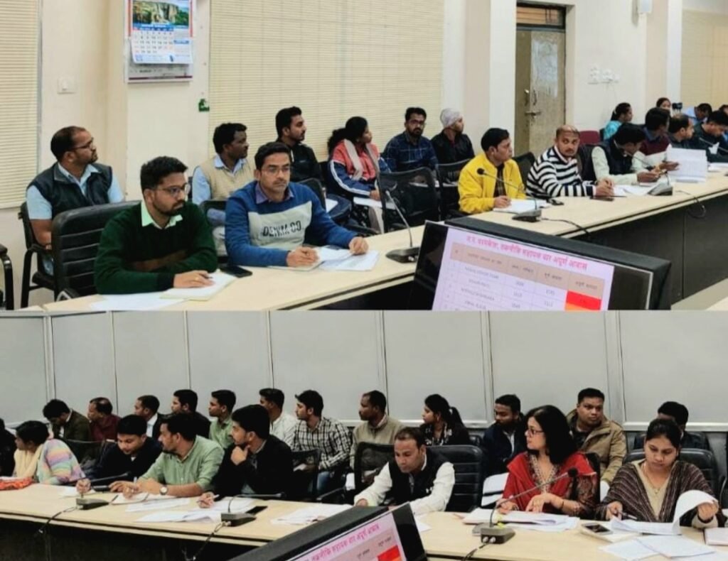 कलेक्टर डॉ फरिहा आलम सिद्दीकी ने पंचायत एवं ग्रामीण विकास विभाग की बैठक ली .. Kshiti Technologies