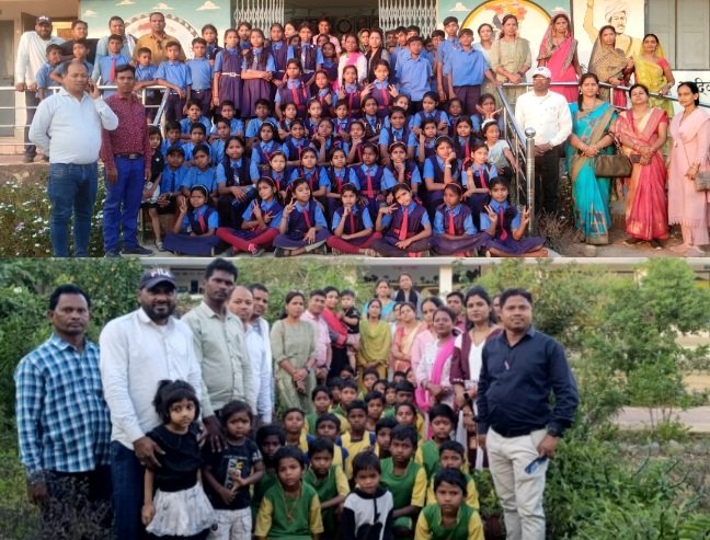 सरपंच ने तीनो स्कूल के 120 छात्रों को एक साथ प्रेरणा दाई आश्रम विद्यालय मसनियाखुर्द का कराया शैक्षिक भ्रमण .. Kshiti Technologies सरपंच ने तीनो स्कूल के 120 छात्रों को एक साथ प्रेरणा दाई आश्रम विद्यालय मसनियाखुर्द का कराया शैक्षिक भ्रमण .. Kshiti Technologies