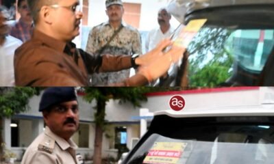 वाहनों में स्टिकर लगाकर दिया जा रहा मतदान का संदेश .. Kshiti Technologies