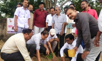 कलेक्टर धर्मेश साहू ने पत्रकार संघ के वृक्षारोपण कार्यक्रम में किया पौधारोपण .. Kshiti Technologies