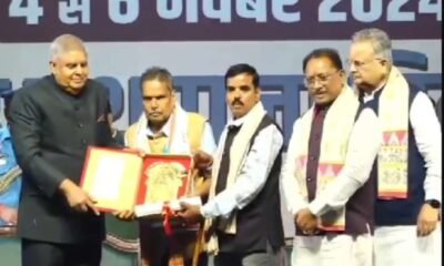 डॉ.खूबचंद बघेल कृषि रत्न पुरस्कार से सम्मानित हुए किसान खेमराज पटेल .. Kshiti Technologies