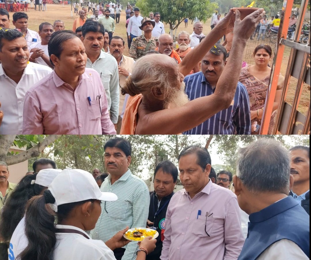 बिरनीपाली में कलेक्टर धर्मेश साहू ने एनएसएस छात्रों को किया मोटिवेट .. Kshiti Technologies बिरनीपाली में कलेक्टर धर्मेश साहू ने एनएसएस छात्रों को किया मोटिवेट .. Kshiti Technologies