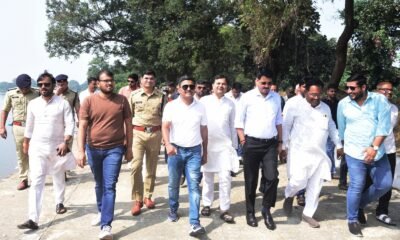 कलेक्टर - एसपी ने लिया छठ घाट की तैयारियों का जायज़ा .. Kshiti Technologies