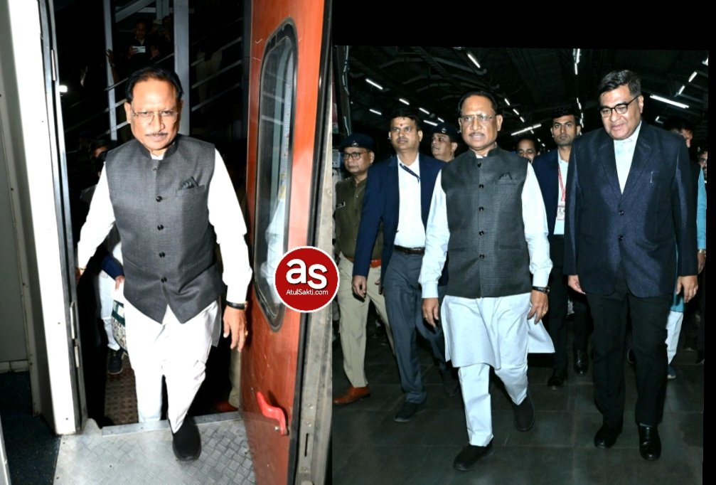मुख्यमंत्री विष्णुदेव साय ने ट्रेन से की यात्रा .. Kshiti Technologies मुख्यमंत्री विष्णुदेव साय ने ट्रेन से की यात्रा .. Kshiti Technologies