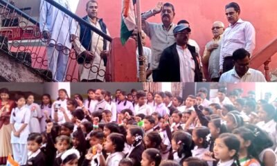 गणतंत्र दिवस पर सरस्वती शिशु मंदिर में ध्वजारोहण .. Kshiti Technologies
