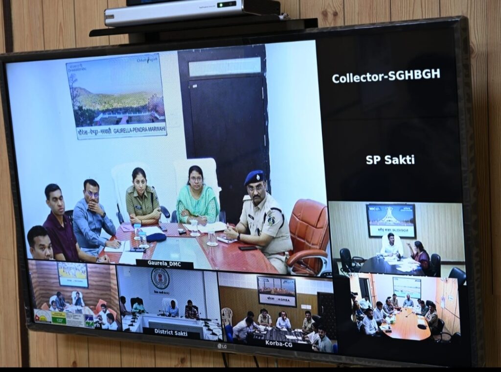 उप मुख्यमंत्री अरुण साव ने वीसी के जरिए ली संभाग के कलेक्टर - एसपी की बैठक .. Kshiti Technologies उप मुख्यमंत्री अरुण साव ने वीसी के जरिए ली संभाग के कलेक्टर - एसपी की बैठक .. Kshiti Technologies