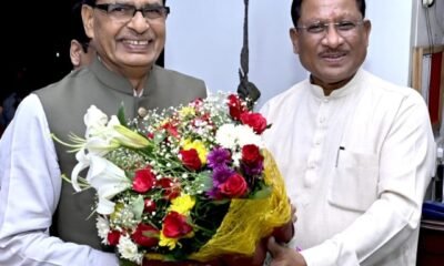 मुख्यमंत्री विष्णुदेव साय से केंद्रीय मंत्री शिवराज सिंह चौहान ने की सौजन्य मुलाकात .. Kshiti Technologies