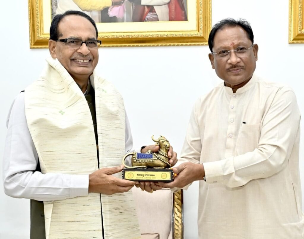 मुख्यमंत्री विष्णुदेव साय से केंद्रीय मंत्री शिवराज सिंह चौहान ने की सौजन्य मुलाकात .. Kshiti Technologies मुख्यमंत्री विष्णुदेव साय से केंद्रीय मंत्री शिवराज सिंह चौहान ने की सौजन्य मुलाकात .. Kshiti Technologies