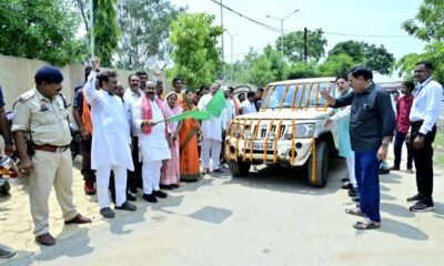 उप मुख्यमंत्री अरुण साव ने सोलर बैटरी वाहन को हरी झंडी दिखाकर किया रवाना .. Kshiti Technologies