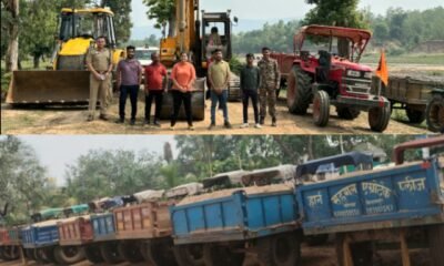 रेत के अवैध कारोबार में पकड़े गए 56 वाहन मालिकों एवं चालकों के विरुद्ध एफ. आई. आर. दर्ज .. Kshiti Technologies