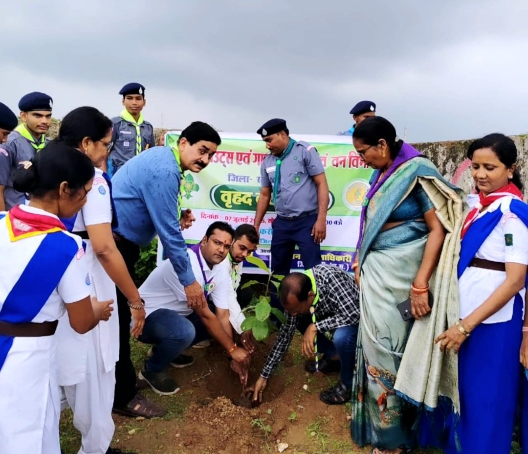 भारत स्काउट्स एवं गाइड्स जिला संघ सक्ती ने किया वृहद वृक्षारोपण .. Kshiti Technologies भारत स्काउट्स एवं गाइड्स जिला संघ सक्ती ने किया वृहद वृक्षारोपण .. Kshiti Technologies