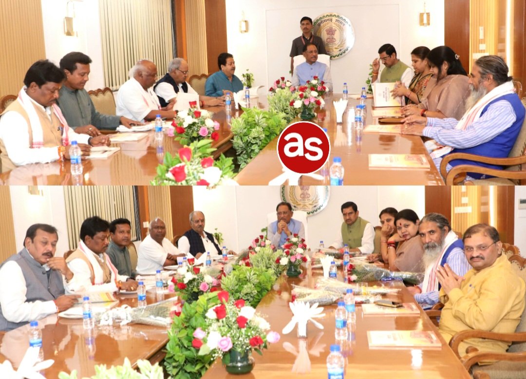 छत्तीसगढ़ सदन में मुख्यमंत्री विष्णुदेव साय की सांसदों संग सौजन्य भेंट — रात्रि भोज में हुई सार्थक चर्चा .. Kshiti Technologies छत्तीसगढ़ सदन में मुख्यमंत्री विष्णुदेव साय की सांसदों संग सौजन्य भेंट — रात्रि भोज में हुई सार्थक चर्चा .. Kshiti Technologies