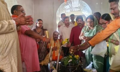 देवगढ़ धाम स्तिथ अर्धनारेश्वर शिवलिंग में अंतिम सोमवार को भी हुआ महारुद्राभिषेक व भव्य भंडारा .. Kshiti Technologies