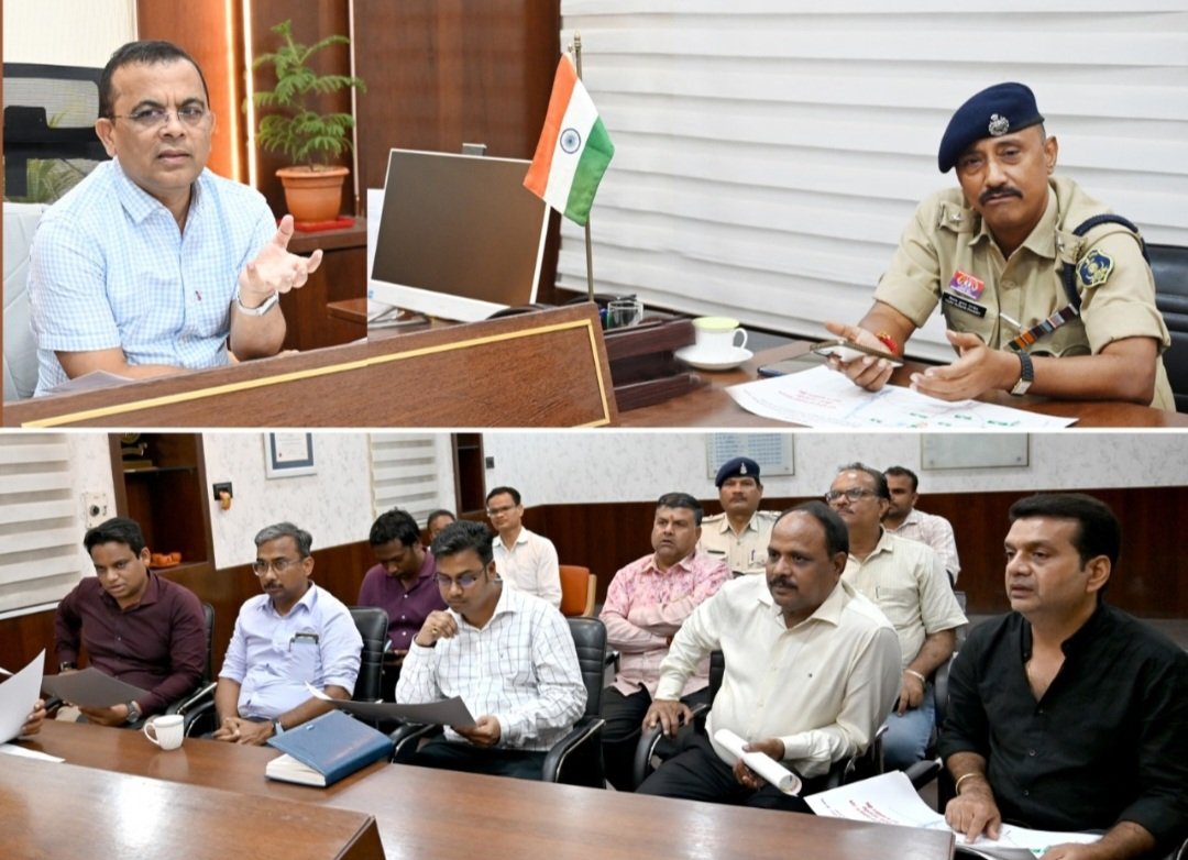 कलेक्टर और पुलिस अधीक्षक ने आगामी नवरात्रि पर्व में श्री श्री दुर्गा पूजा उत्सव समिति के पदाधिकारियों की बैठक ली .. Kshiti Technologies कलेक्टर और पुलिस अधीक्षक ने आगामी नवरात्रि पर्व में श्री श्री दुर्गा पूजा उत्सव समिति के पदाधिकारियों की बैठक ली .. Kshiti Technologies