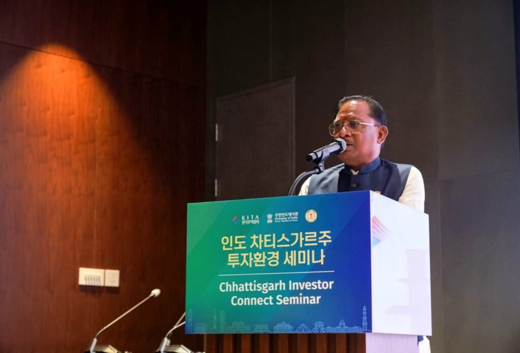 मुख्यमंत्री विष्णुदेव साय ने दक्षिण कोरिया प्रवास के दौरान निवेशकों को छत्तीसगढ़ में निवेश हेतु किया आमंत्रित .. Kshiti Technologies मुख्यमंत्री विष्णुदेव साय ने दक्षिण कोरिया प्रवास के दौरान निवेशकों को छत्तीसगढ़ में निवेश हेतु किया आमंत्रित .. Kshiti Technologies