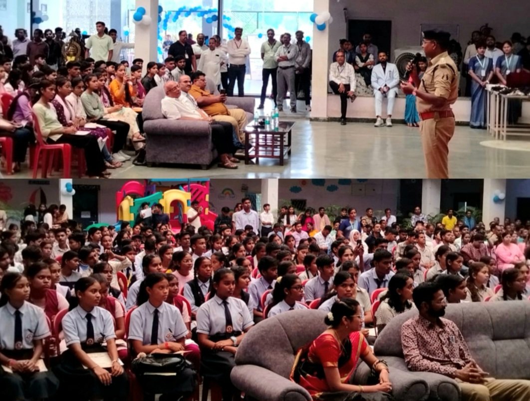 वैदिक स्कूल के मेधावी छात्र सम्मान समारोह में डीएसपी साइबर अनिल विश्वकर्मा ने दिया साइबर सुरक्षा का संदेश .. Kshiti Technologies