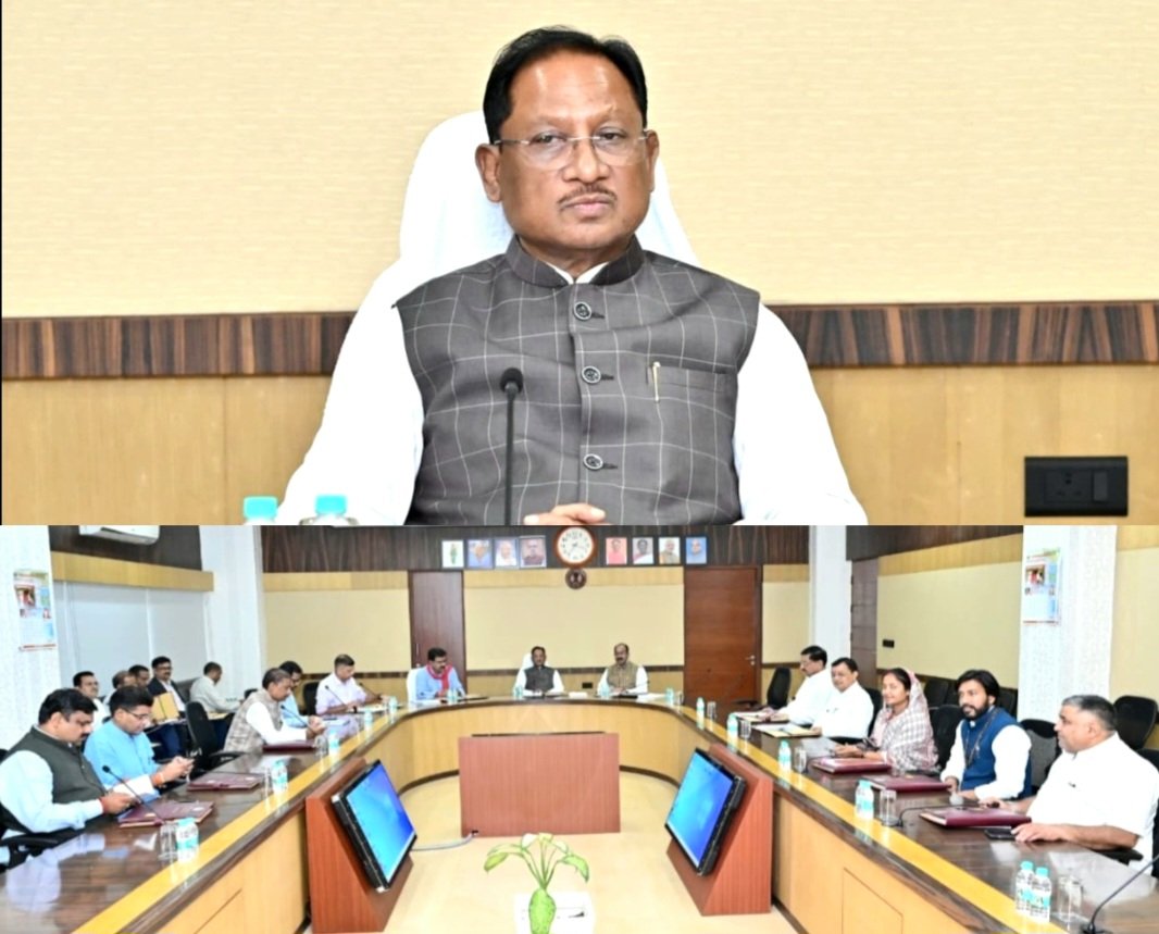 मुख्यमंत्री विष्णु देव साय की अध्यक्षता में आज यहां मंत्रालय महानदी भवन में आयोजित कैबिनेट की बैठक में महत्वपूर्ण निर्णय लिए गए .. Kshiti Technologies मुख्यमंत्री विष्णु देव साय की अध्यक्षता में आज यहां मंत्रालय महानदी भवन में आयोजित कैबिनेट की बैठक में महत्वपूर्ण निर्णय लिए गए .. Kshiti Technologies