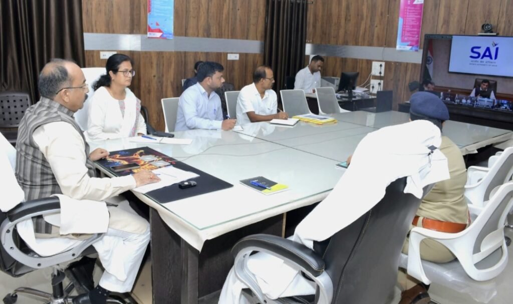 केन्द्रीय युवा कार्य एवं खेल मंत्रालय की वर्चुअल बैठक में शामिल हुए उप मुख्यमंत्री साव .. Kshiti Technologies केन्द्रीय युवा कार्य एवं खेल मंत्रालय की वर्चुअल बैठक में शामिल हुए उप मुख्यमंत्री साव .. Kshiti Technologies