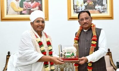 मुख्यमंत्री से पूज्य संत असंग देव जी ने की सौजन्य भेंट .. Kshiti Technologies