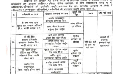 बाल अपराधियों की ‘चौकीदारी’ भी करेंगे बाल संरक्षण अधिकारी व कर्मचारी, ‘अवकाश’ के दिन रेगुलर ड्यूटी, DPO का आदेश जारी .. Kshiti Technologies