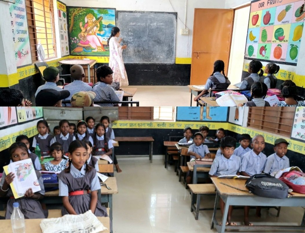 युक्तियुक्तकरण के तहत भद्रीपाली स्कूल के बच्चों की पढ़ाई में लौट रही नई ऊर्जा .. Kshiti Technologies