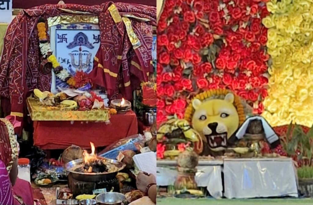 सक्ती की मां महामाया दुर्गा पंडाल में दादी रानी सती का भव्य मंगल पाठ, महिलाओं की उमड़ी भीड़ .. Kshiti Technologies सक्ती की मां महामाया दुर्गा पंडाल में दादी रानी सती का भव्य मंगल पाठ, महिलाओं की उमड़ी भीड़ .. Kshiti Technologies