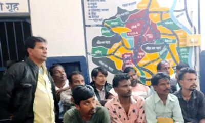 खम्हार इंदिरा आवास मोहल्ले में जुआ खेलते 14 आरोपी गिरफ्तार — नगद 20 हजार रुपये और ताश की गड्डी जब्त .. Kshiti Technologies