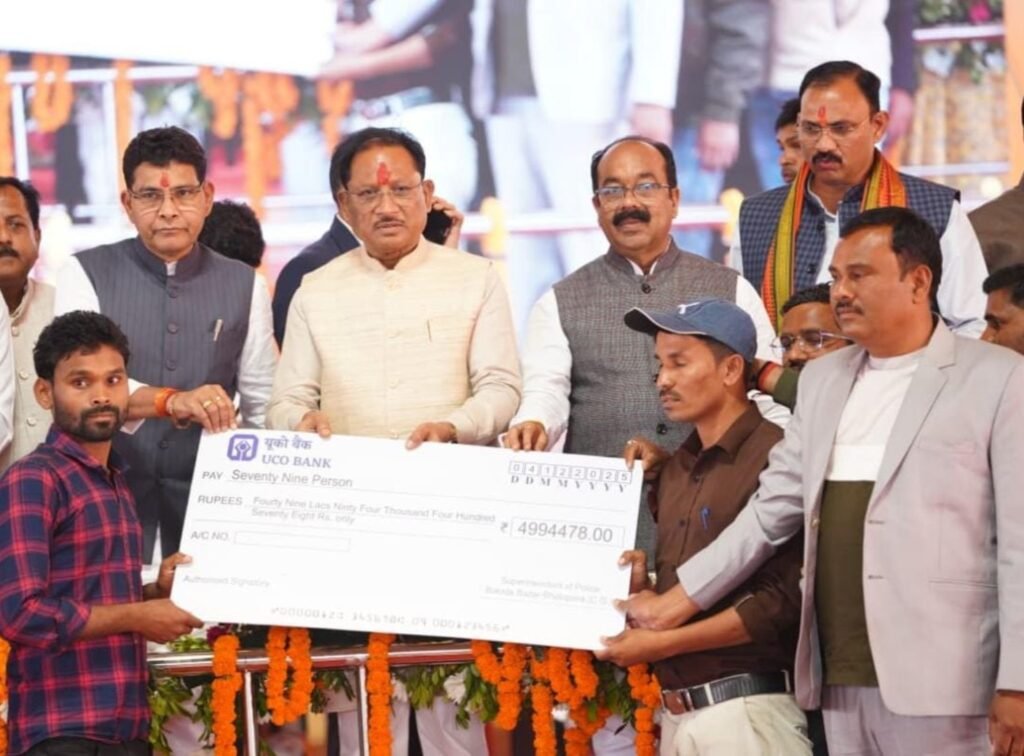 प्रधानमंत्री मोदी की हर गारंटी को पूरा कर रही है छत्तीसगढ़ सरकार —मुख्यमंत्री साय .. Kshiti Technologies